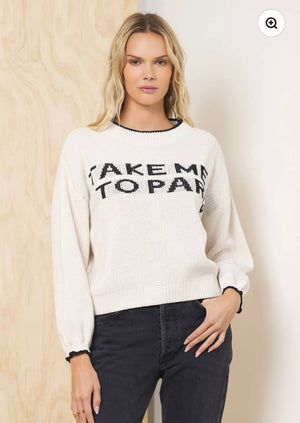 Take Me to Paris Sweater-Vintage Havana