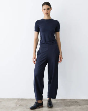 Ponte Barrel Pant Navy-Ripley Rader