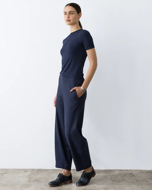 Ponte Barrel Pant Navy-Ripley Rader