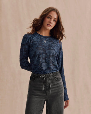 Cecelia Floral L/S tee-Splendid RF3w510SE