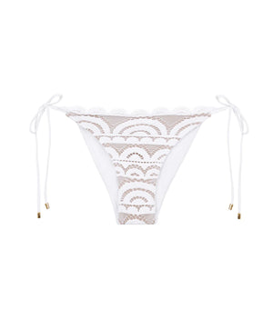 Lace tie side full white-Pq SWim WAT-279F