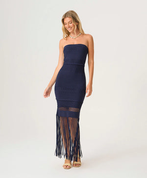 Melissa Fringe dress navy-PQ Swim NVY-1427D
