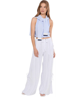Striped Muriel wide leg pant-XCVI 23168