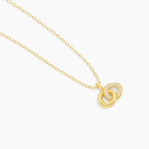 Entwined disc pendant nck-Ella Stein