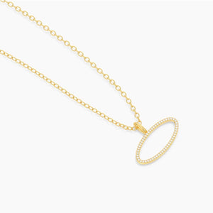 One with the Oval pendant nck-Ella Stein