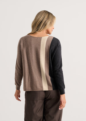 Color stripe sweater-Zaket & Plover ZP8537U
