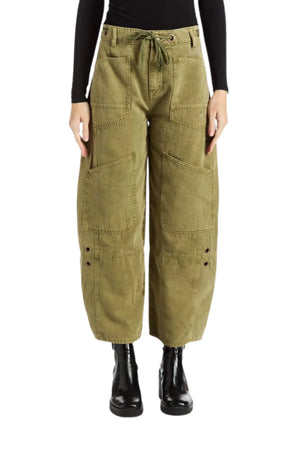 Grommet waist barrel jean solid-Tractr 97045-RGTF