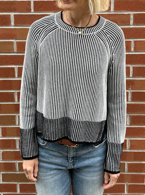 Plaited crew sweater-J society 24085
