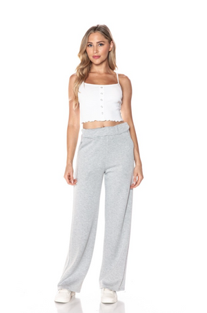Scuba sweatpant heather grey-Ariella P607-k490