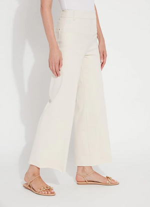 Erin high waist wide leg oat-Lysse 3209