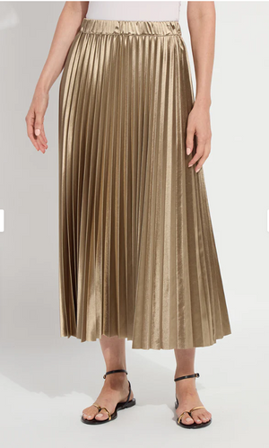 Nina pleated midi skirt-Lysse 3862