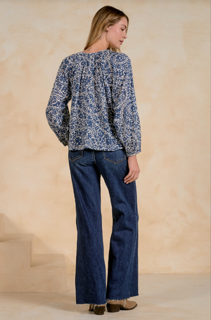 Paisley print shirt-Elan vop11745