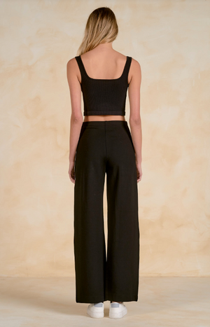 Athleisure pant with Stripe-Elan skt2832