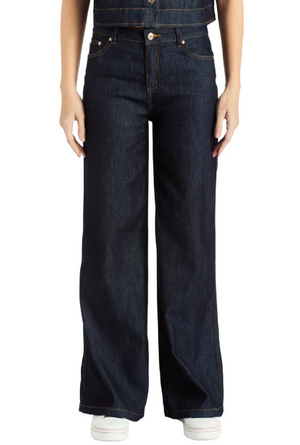 A-line wide leg jean-Tractr 93156-D1zz