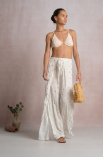 Polka dot cover up pant-Elan rpf2347