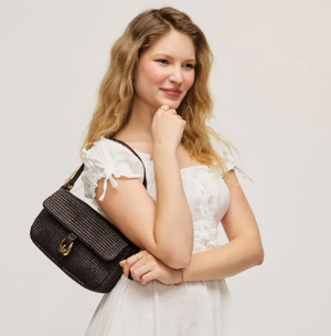 Gloria - Straw Crossbody-Urban Expressions