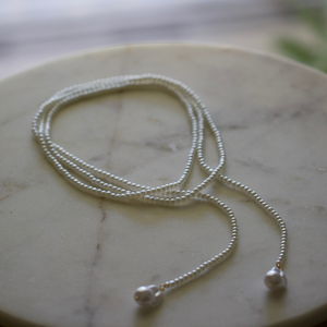 Wrap Pearl Lariat Necklace –Deep South Originals