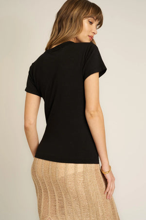 You Got It Washed Baby Tee in Black - Project Social T