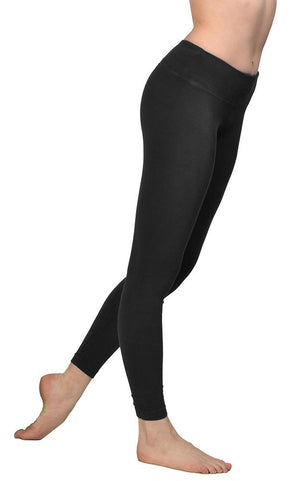 Flat Waist Ankle Legging (Style W-452, Black) by Hard Tail Forever alt view 2