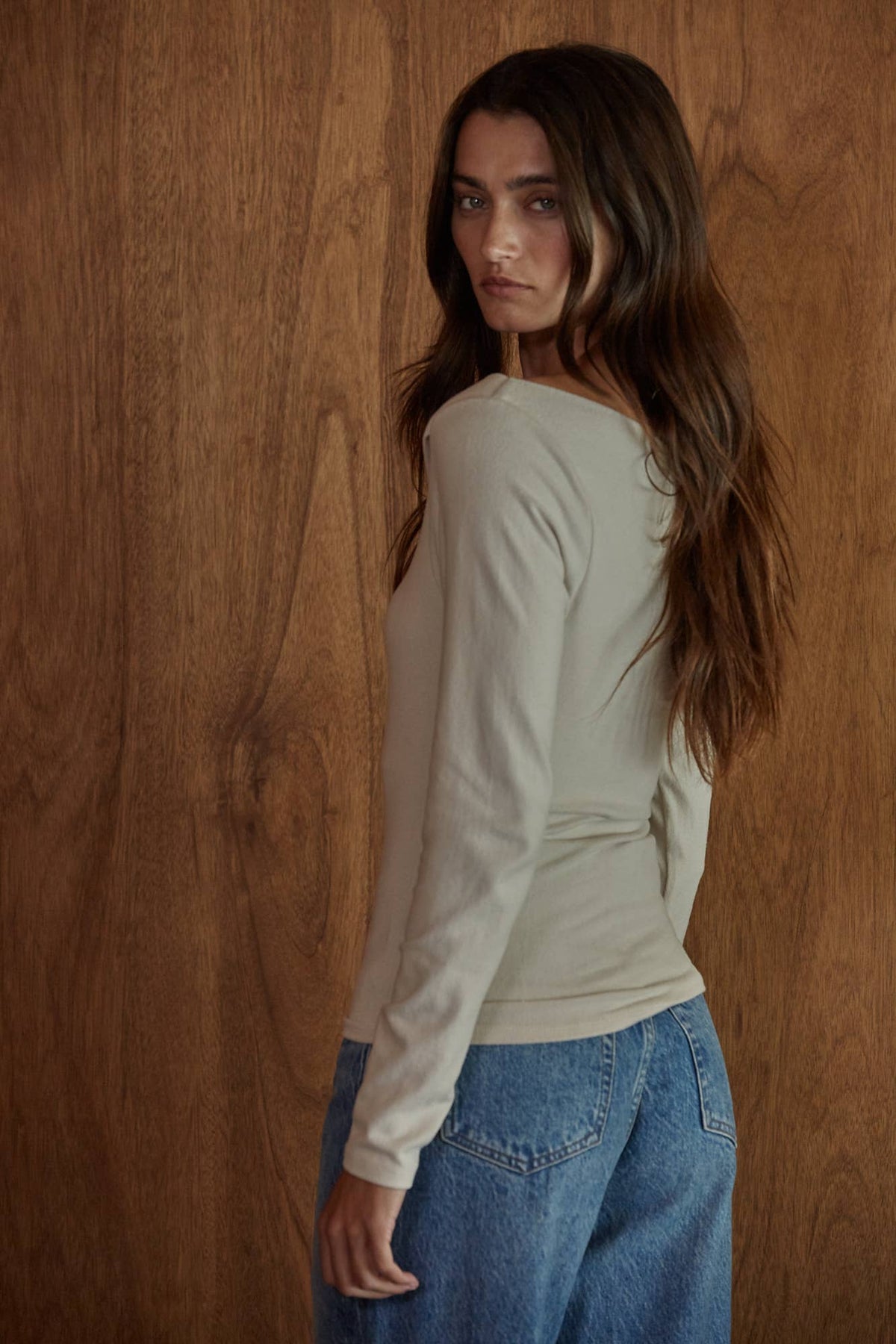 Knit Foldover Off The Shoulder top- By Together - L10214