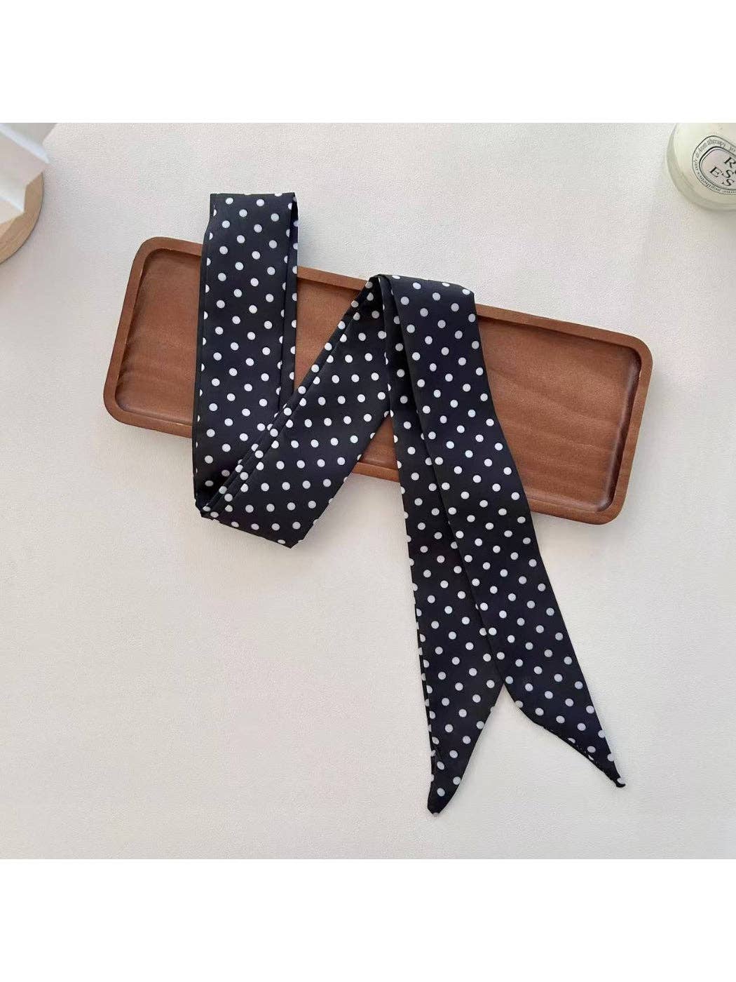 Polka Dot Skinny Scarf