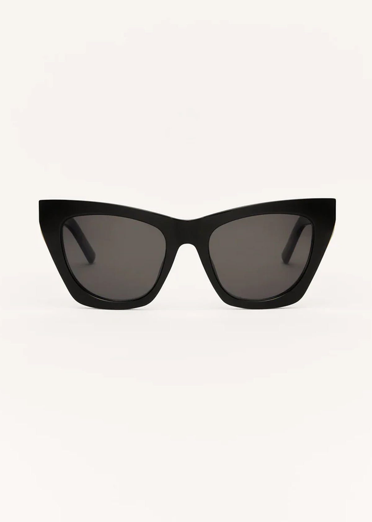 Undercover Polarized Sunglasses in Polished Black - Z Supply