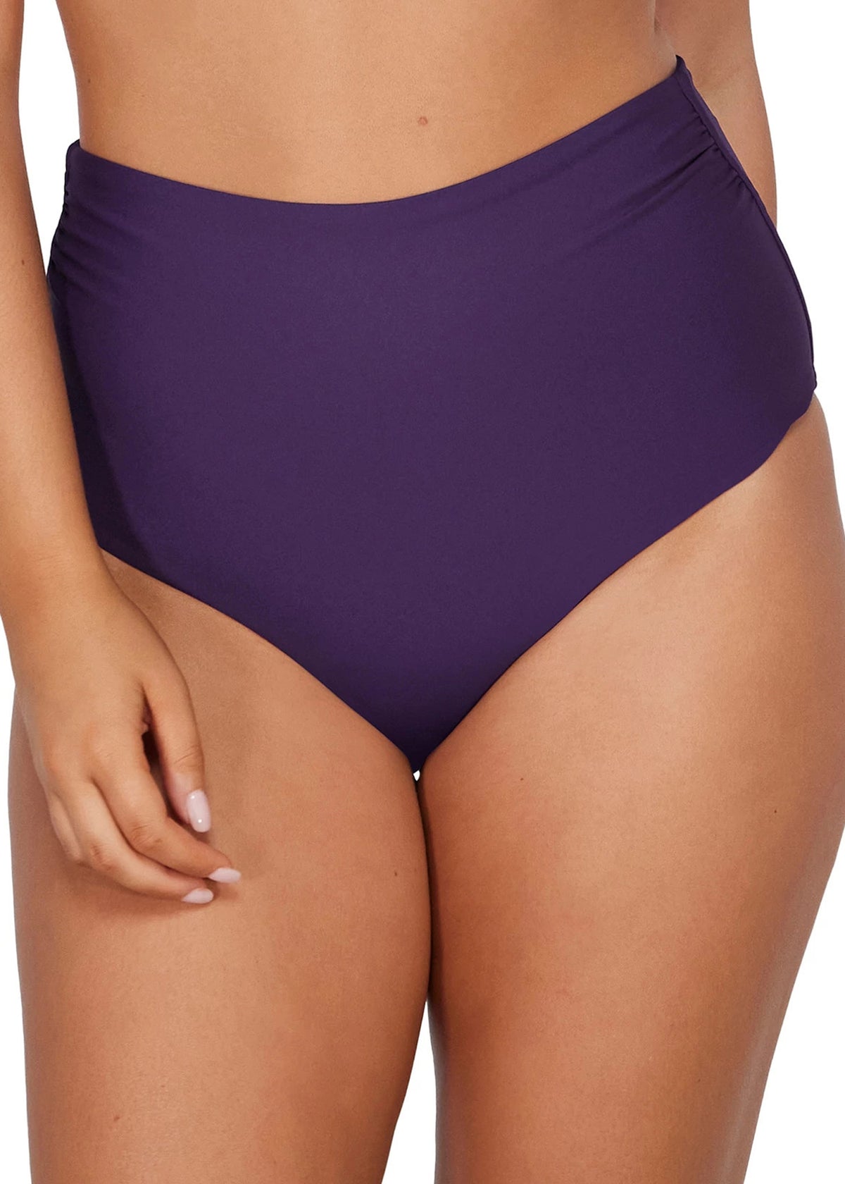 Capri High Waist Paradise Bottom in Plum - FINAL SALE