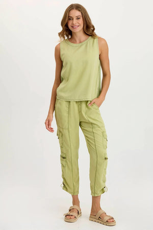 Selmy Cargo Crop Pant in Matsu - XCVI