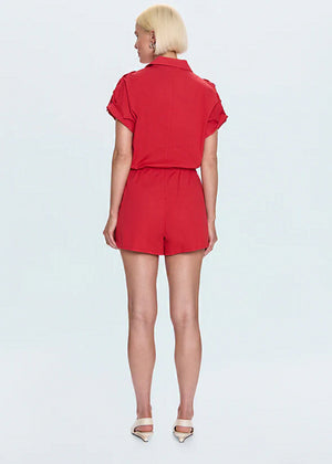 Meg Romper in Ruby - Pistola Denim