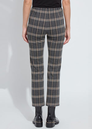 Ankle Elysse Pant in Equestrian Plaid - Lysse