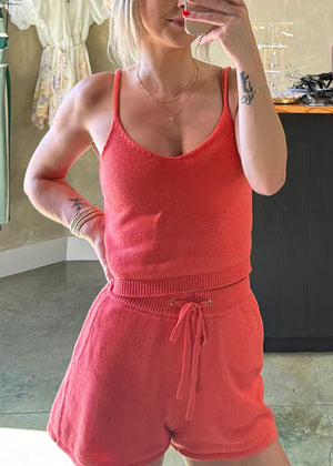 Fleming Tank in Apricot - Stitches & Stripes