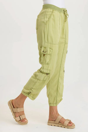 Selmy Cargo Crop Pant in Matsu - XCVI