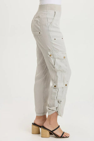Levi Cargo Pant in Whitecap - XCVI