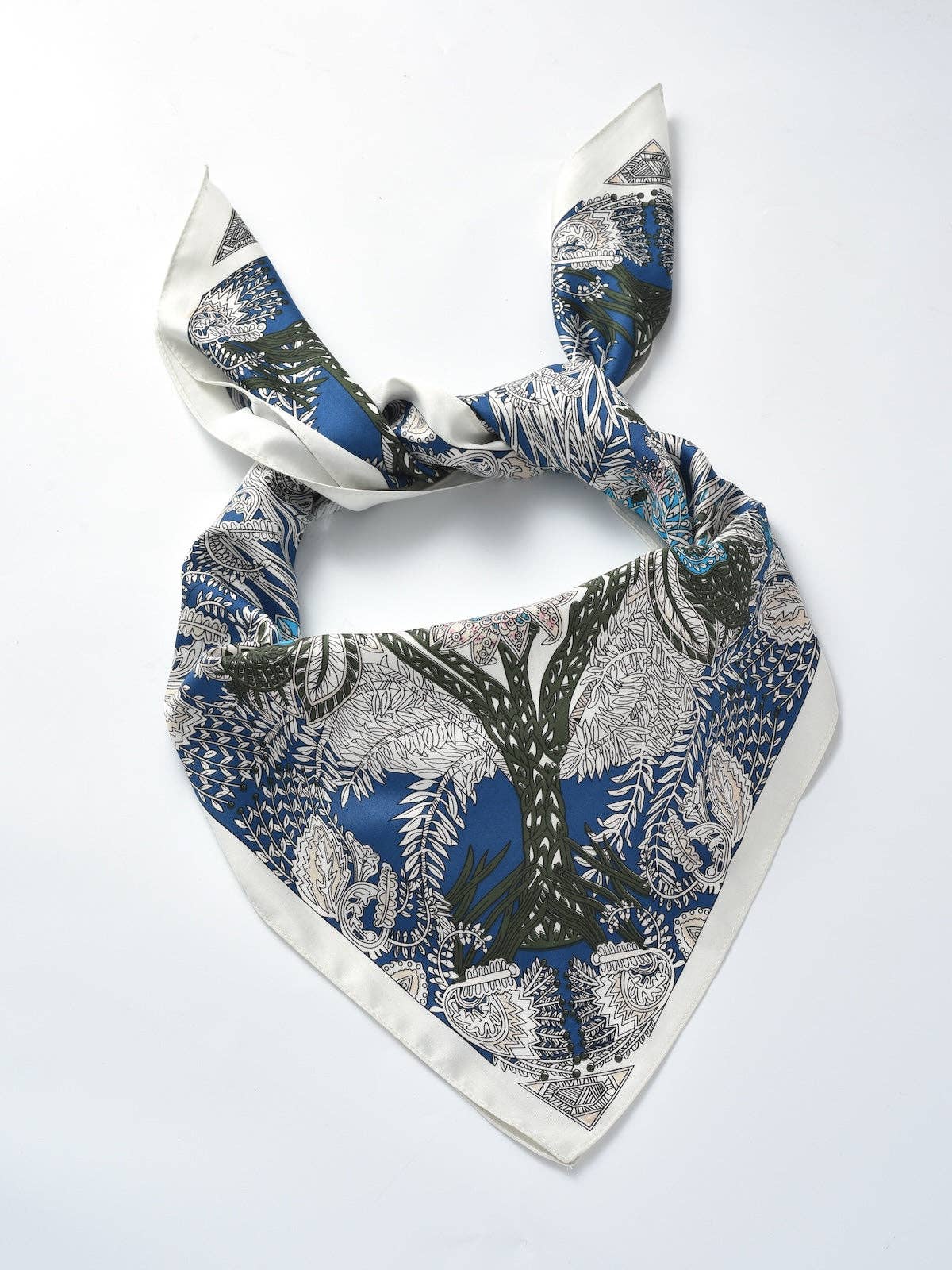 Botanical Floral Square Scarf