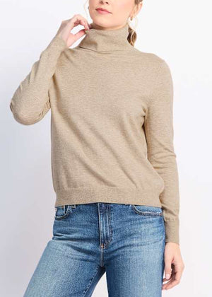 Otis Turtleneck in Oat - Stitches & Stripes