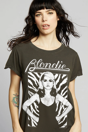 Blondie Tee in Vintage Black - Recycled Karma