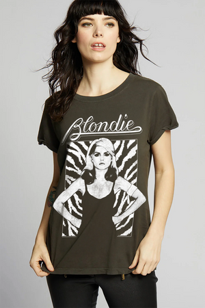 Blondie Tee in Vintage Black - Recycled Karma