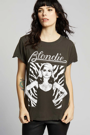 Blondie Tee in Vintage Black - Recycled Karma