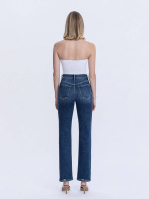 High Rise Full Length Straight leg jean-Vervet T7012