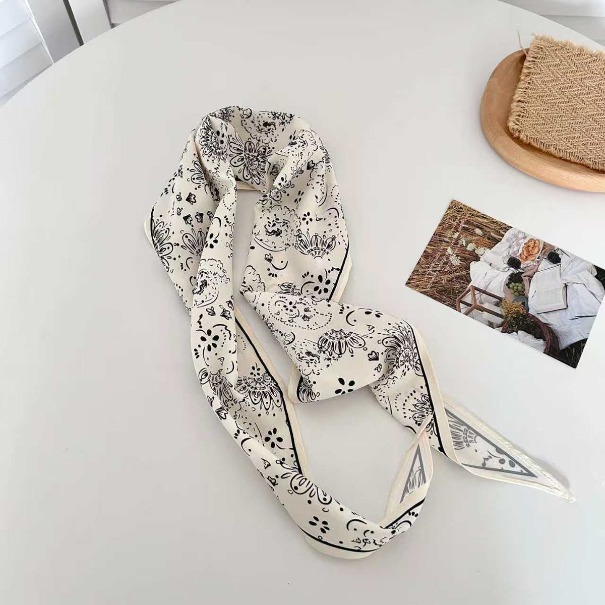 Classic Paisley Bandana Triangle Scarf