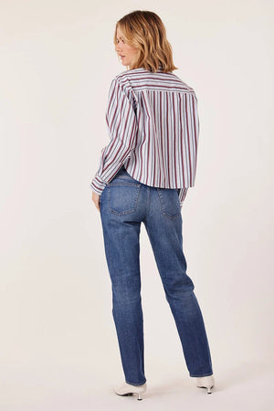 June Crop been up stripe shirt-Bobi 34G-25100