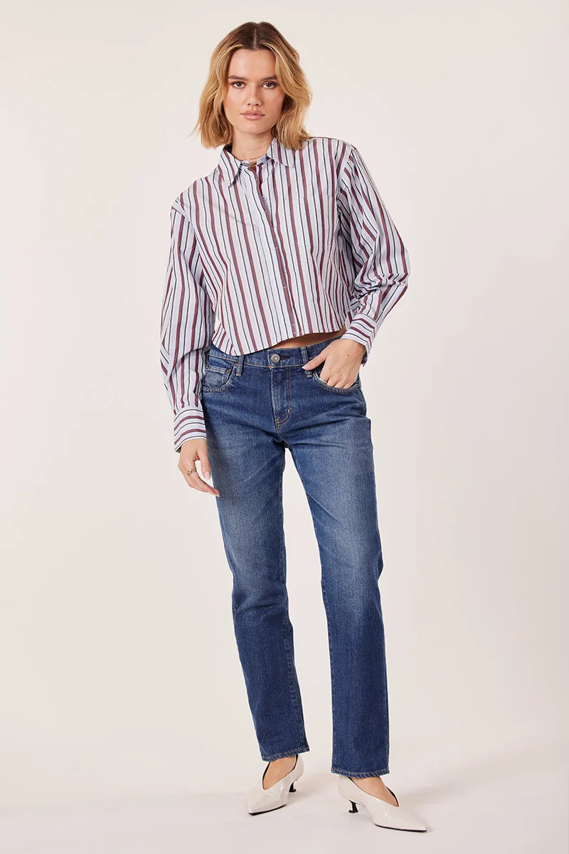 June Crop been up stripe shirt-Bobi 34G-25100