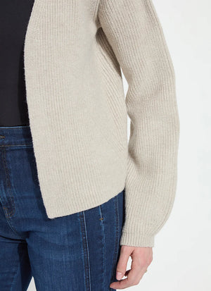 Ravenna peplum knitted cardigan-Lysse 3958