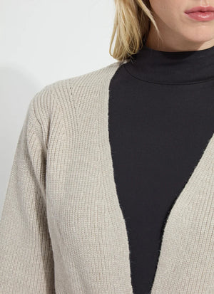 Ravenna peplum knitted cardigan-Lysse 3958