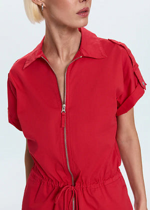 Meg Romper in Ruby - Pistola Denim