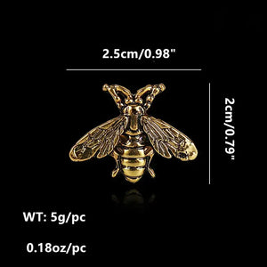 Retro Golden Bee Brooch -Magnifique Hearts
