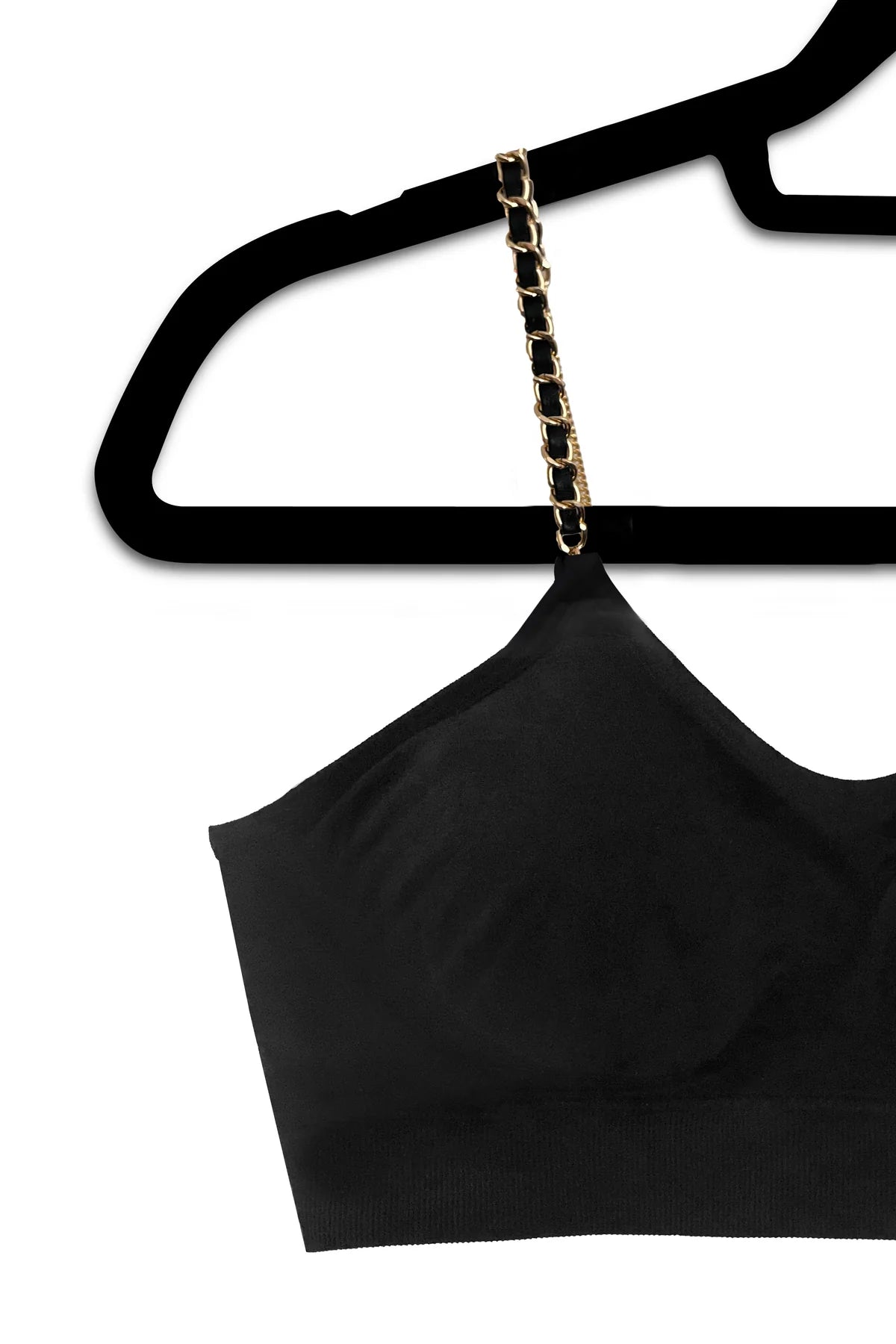 Gold/black chain on blk-Strap-it’s