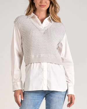 Elan Heather Grey Sweater/Shirt