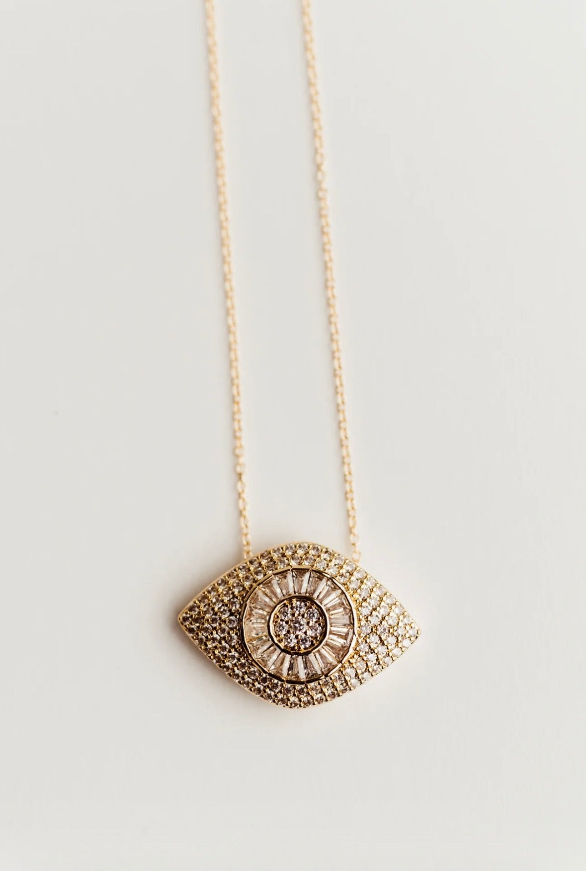 CZ evil eye ncklac IRIS