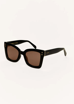 Confidential Polarized Sunglasses in Polished Black - Z Supply